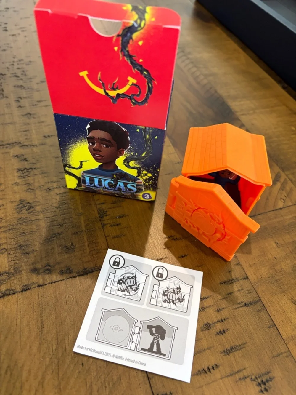 McDonald's Stranger Things Lucas Toy # 3 with Orange Capsule Happy Meal Toy